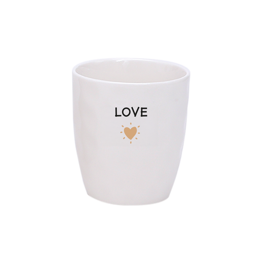 Tasse à message Love doré