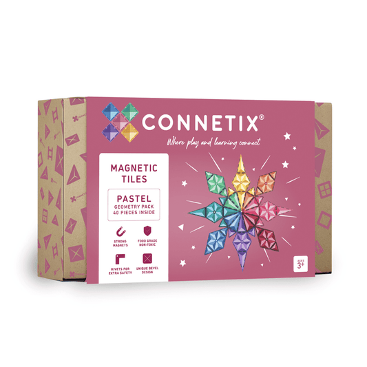 Connetix pack géométrie pastel 40 pièces