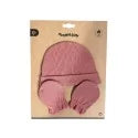 Bonnet naissance + moufles