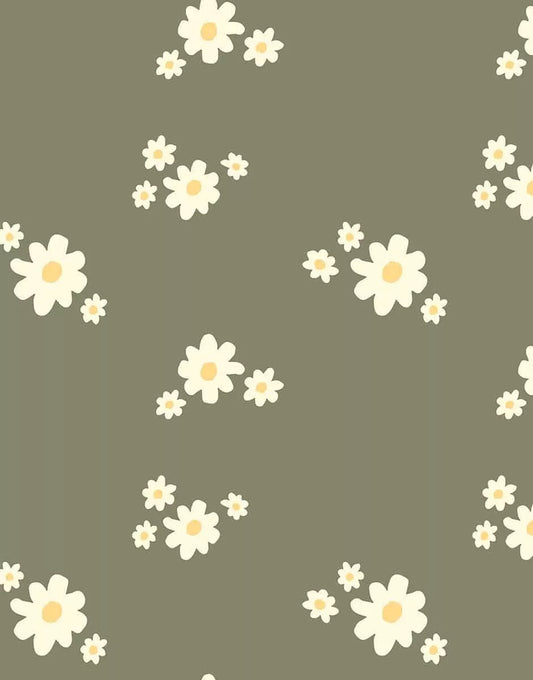 Gordi : Barboteuse Clara et son headband en  coton Marguerites
