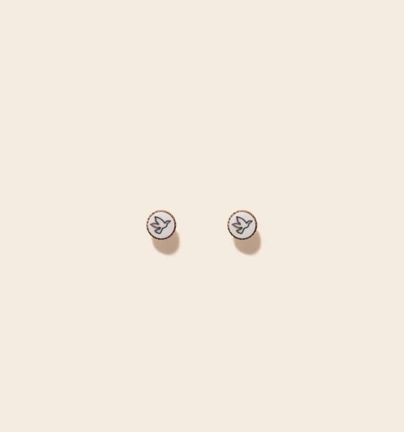 Boucles d'oreilles "Colombe" 🕊️
