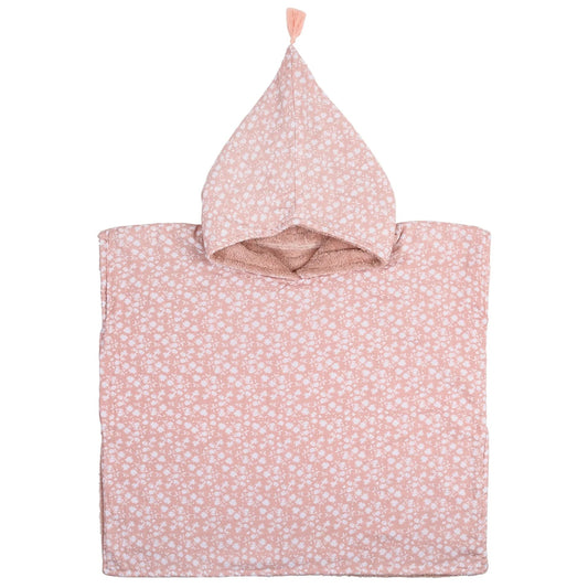 PONCHO DE BAIN - BLOOM  BLUSH