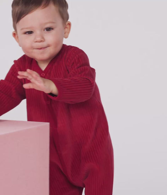 Pyjama bébé en velours de Noel