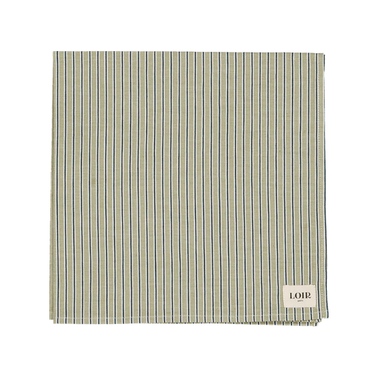 Foulard alfred - rayures menthe