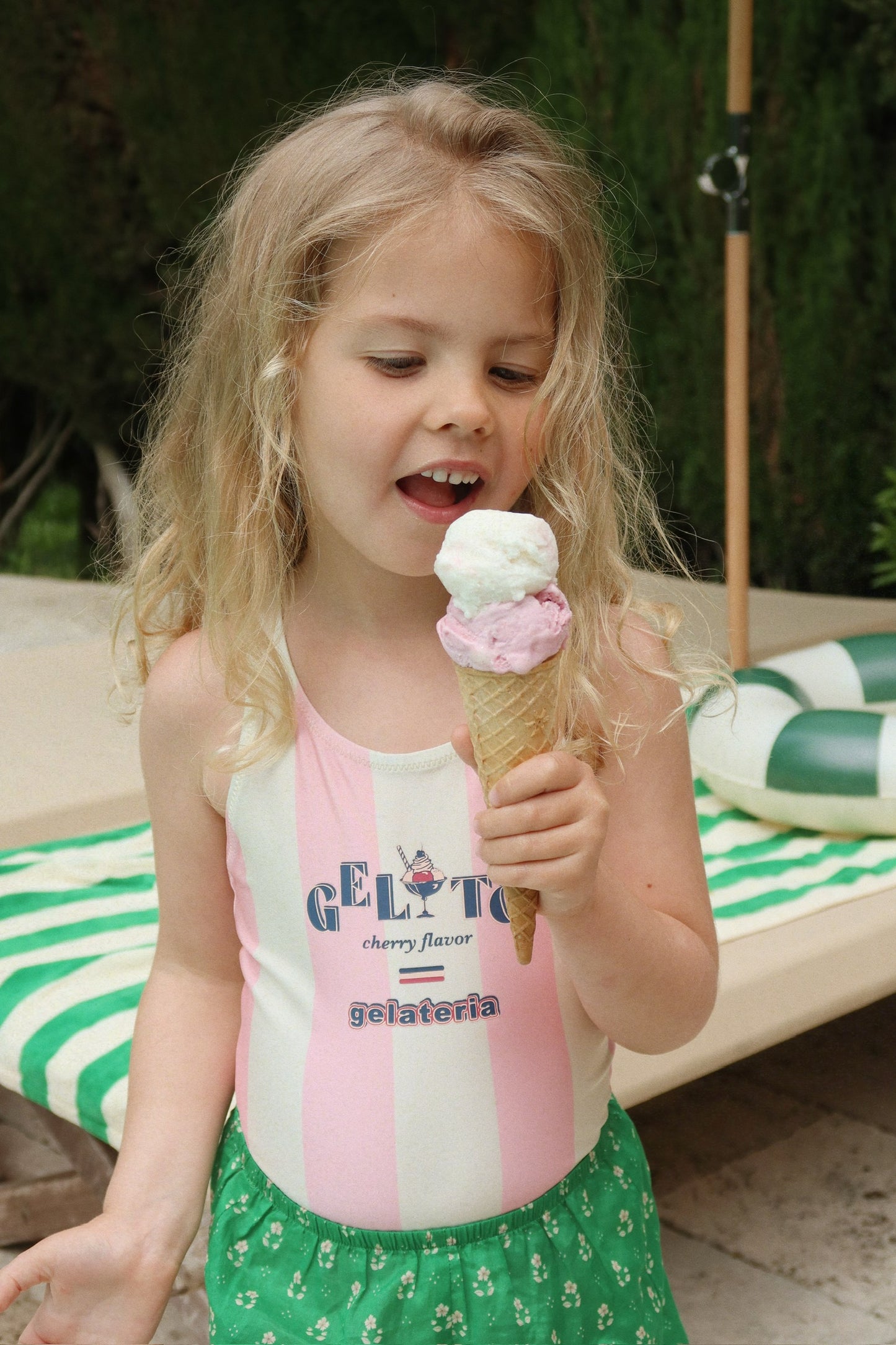 Maillot de bain POMIA rayures rose