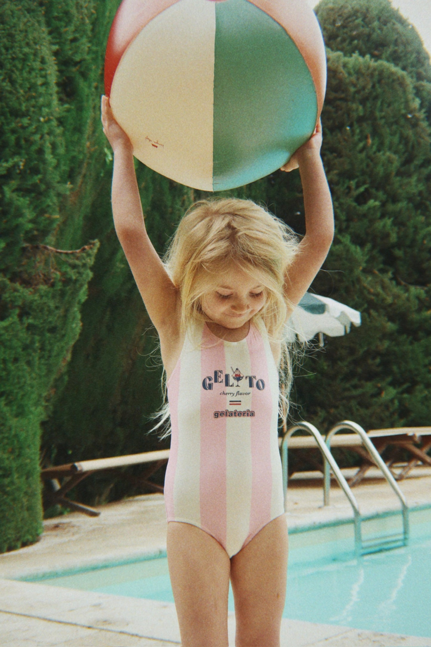 Maillot de bain POMIA rayures rose