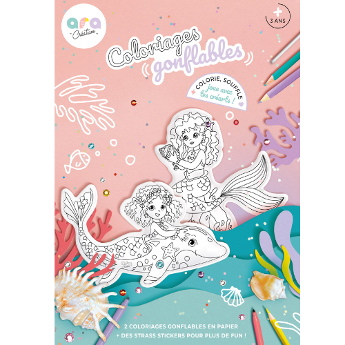 Coloriage gonflable - Sirènes