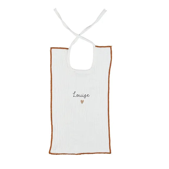Bavoir long en gaze de coton